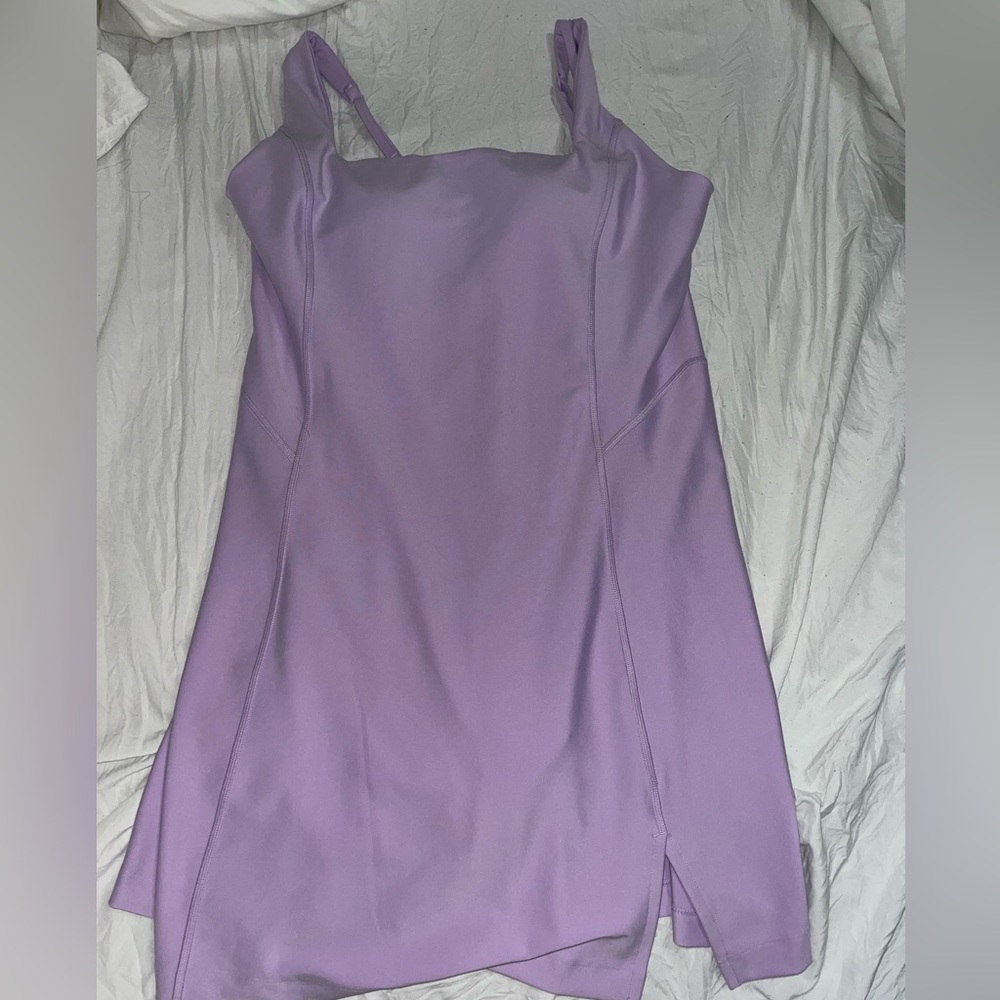 YPB scuplt knit mini dress in purple, size large, never worn